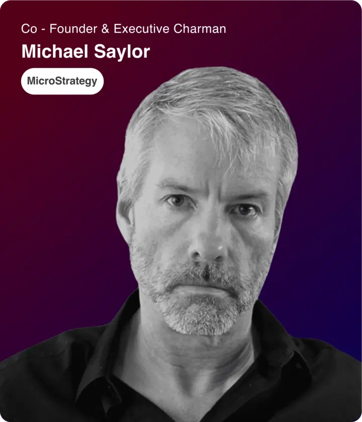 Michael Saylor, Co-Founder and Executive Chairman of MicroStrategy.